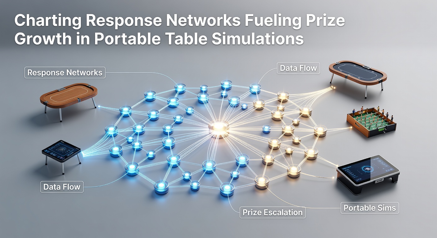 Netzwerkdiagramm zeigt Verbindungen zwischen Spielerantworten und Preisentwicklungen in mobilen Tischsimulationen