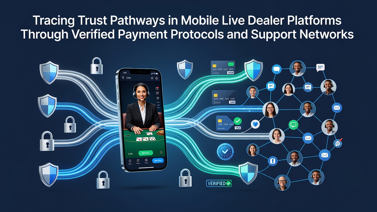 Mobile Live-Dealer-Plattform mit verifizierten Zahlungsprotokollen und Support-Netzwerken im Fokus
