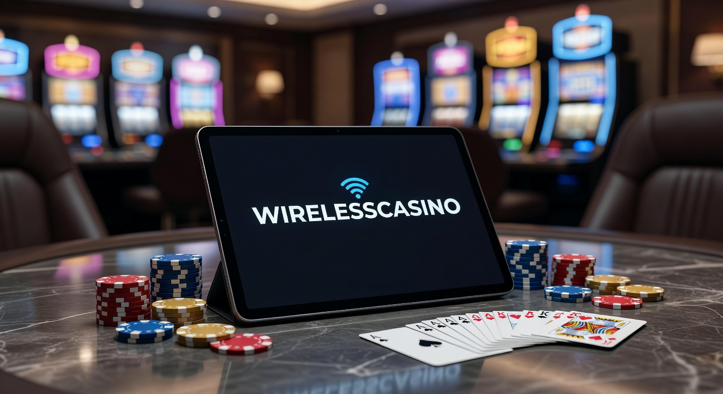 Darstellung einer modernen Wirelesscasino-Oberfläche auf einem Smartphone mit stabiler Netzwerkverbindung